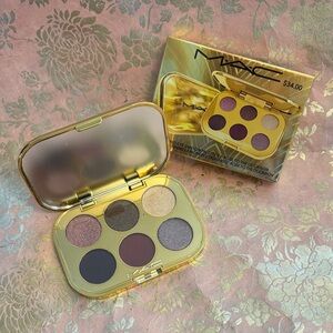 MAC Cosmetics Six-Shade Eyeshadow Compact — Gold, Plum & Taupe Mix